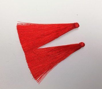 Заготовка для рукоделия Кисть "Красный" L-7см d-7мм пара 34378 фото